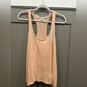 Madewell Peach Linen Tank Top